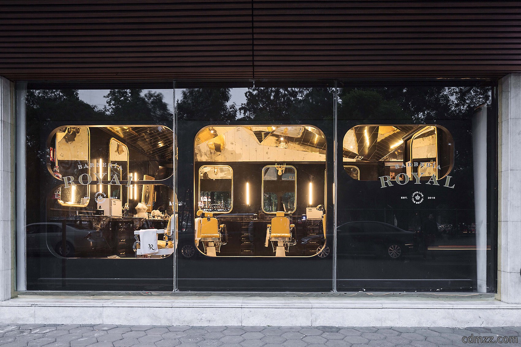 高档理发店装修效果图