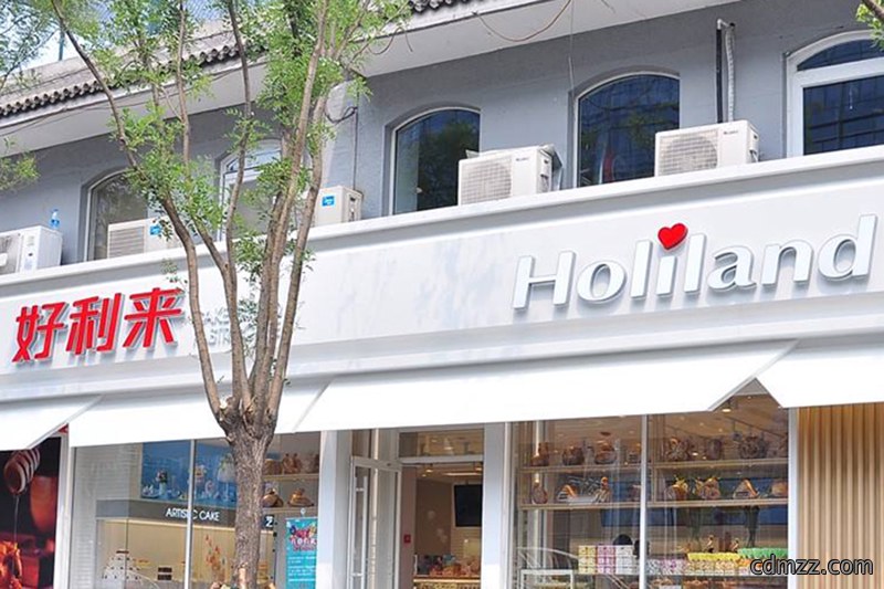 好来利蛋糕店装饰门头效果