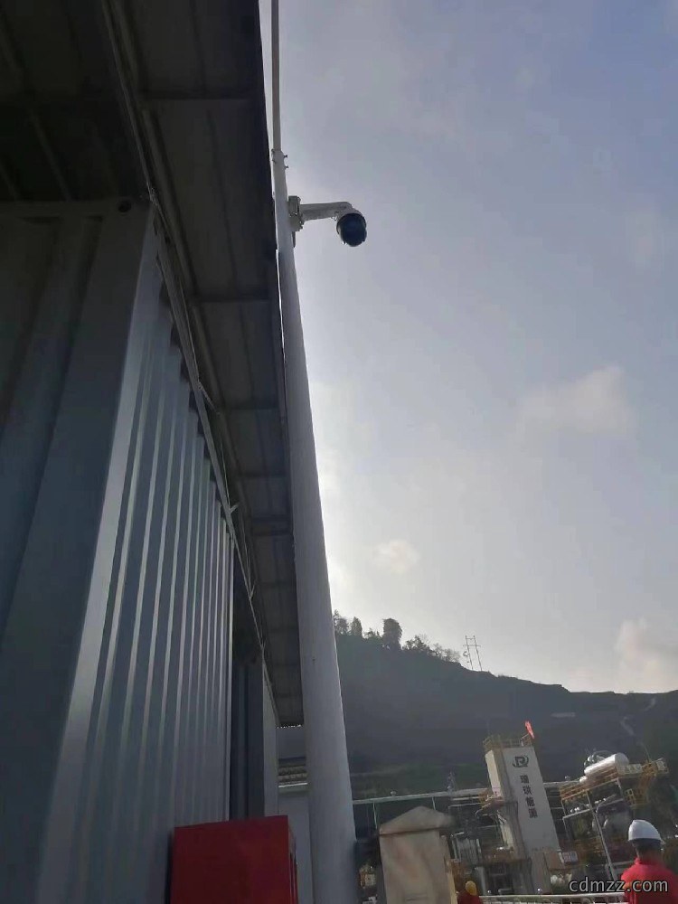 成都某天然气回收平台监控安装案例
