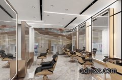 成都美发店装修（理发店装修效果图大全）